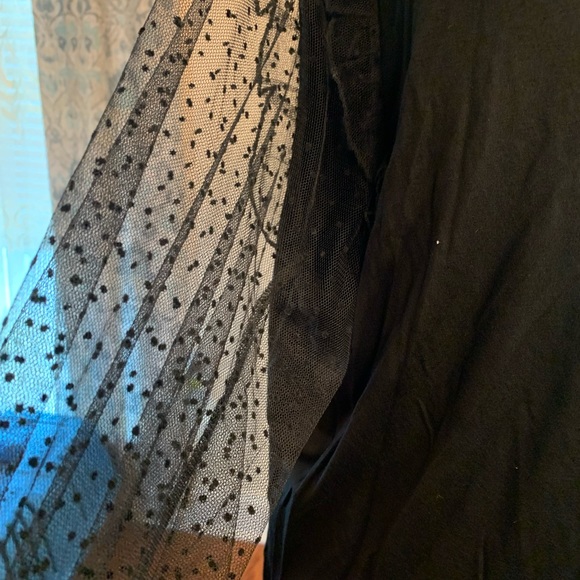 Belldini black plus size 3x with mesh sleeves so pretty - Picture 3 of 10